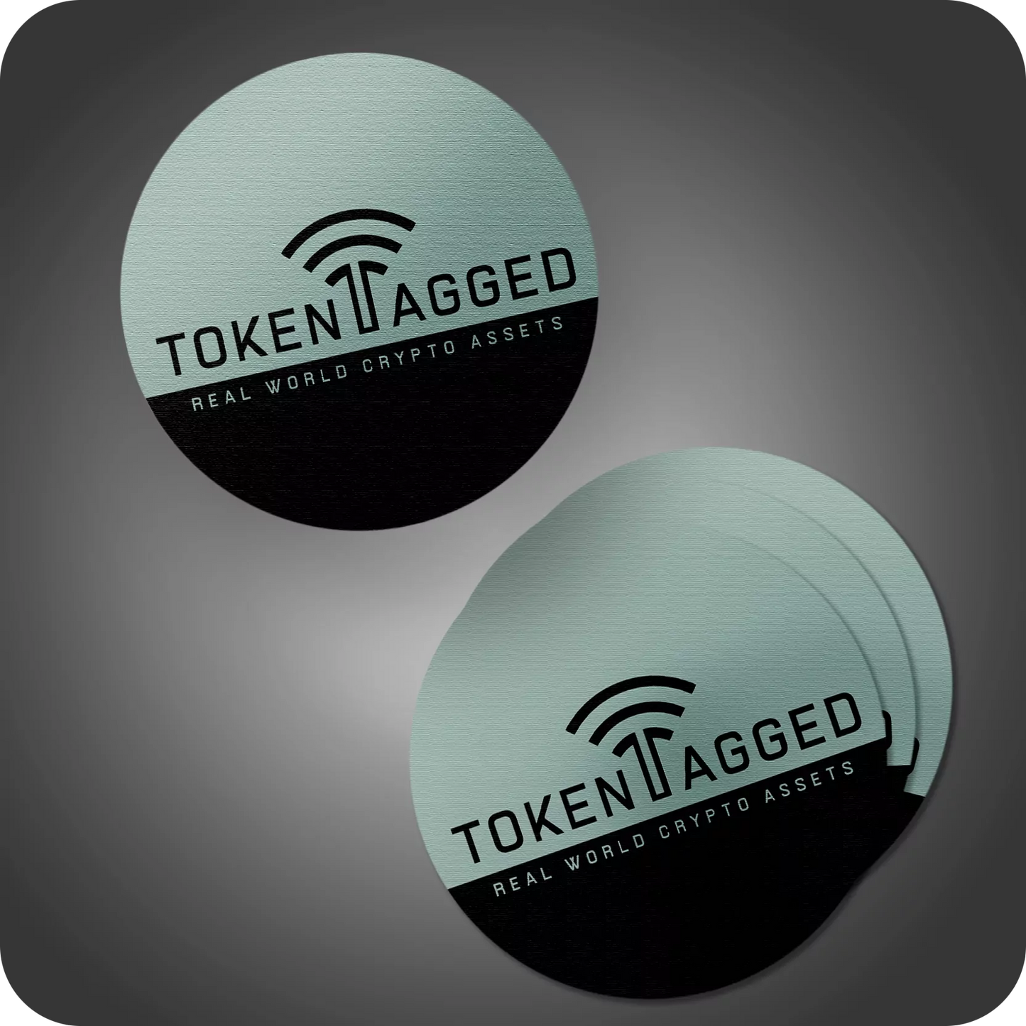 5-pack of NFT Tokentags Round